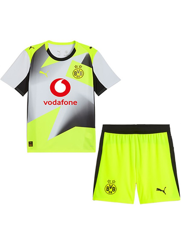 Borussia Dortmund away kids kit childrens jersey 2025-2026