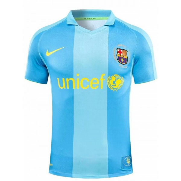 Barcelona away retro jersey soccer uniform men's vintage second sports football kit top shirt 2007-2008