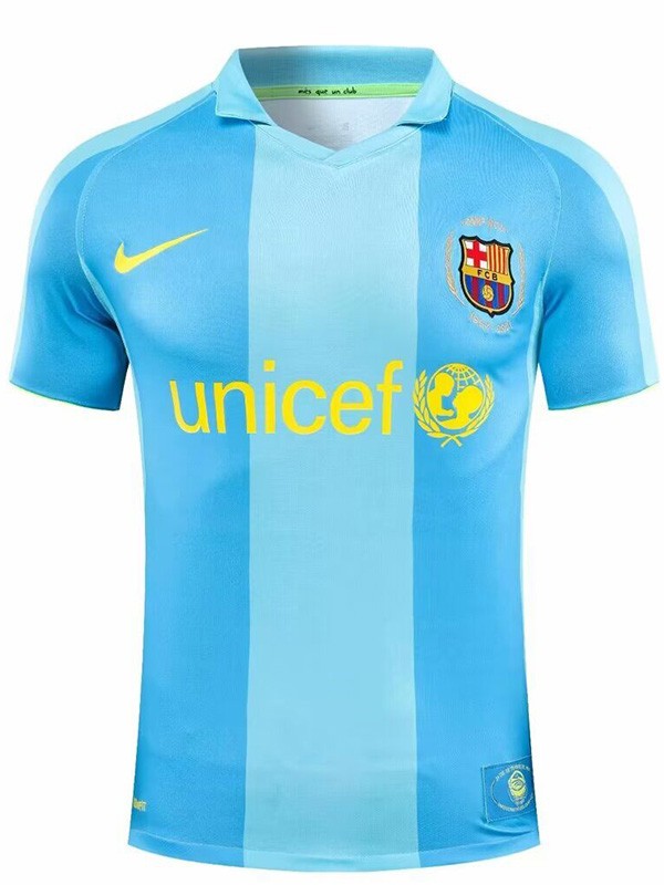 Barcelona away retro jersey soccer uniform men's vintage second sports football kit top shirt 2007-2008
