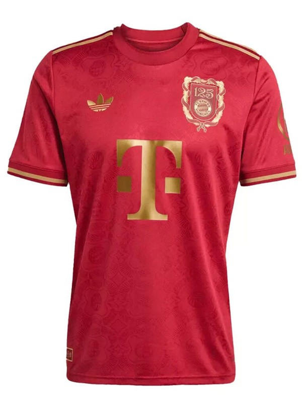 Bayern Munich maglia edizione 125° anniversario uniforme da calcio rossa kit da calcio maschile maglietta superiore 2025-2026