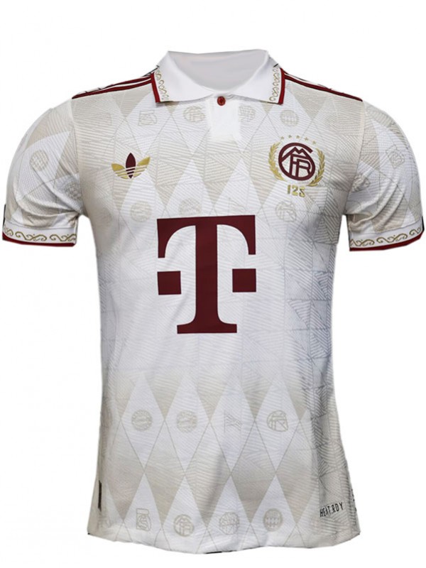 Bayern munich maglia speciale da allenamento bianca per adulti da calcio da uomo abbigliamento sportivo da calcio maglietta sportiva 2025-2026