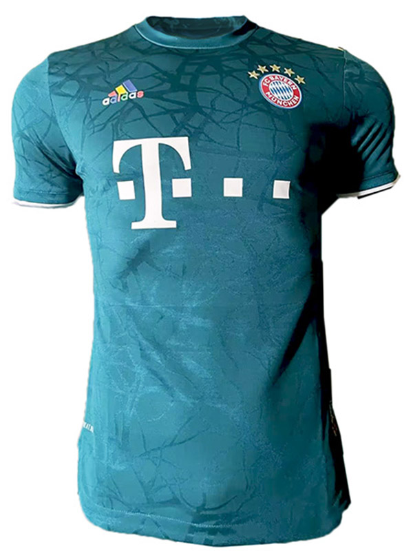 Bayern munich special version jersey player version soccer uniform men's blue green football tops sport shirt 2023-2024