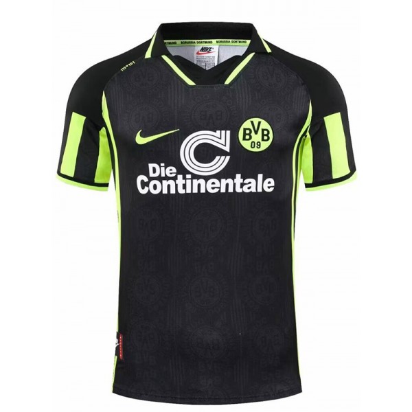 Borussia dortmund home retro jersey soccer uniform men's first sports football kit tops shirt 1996-1997
