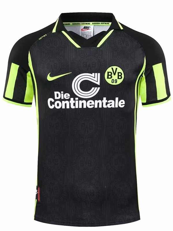 Borussia dortmund maglia da casa retrò uniforme da calcio da uomo, prima maglia sportiva da calcio 1996-1997