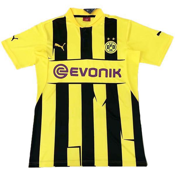 Borussia Dortmund home vintage retro soccer jersey sportswear men's first shirt football sport t-shirt 2012-2013