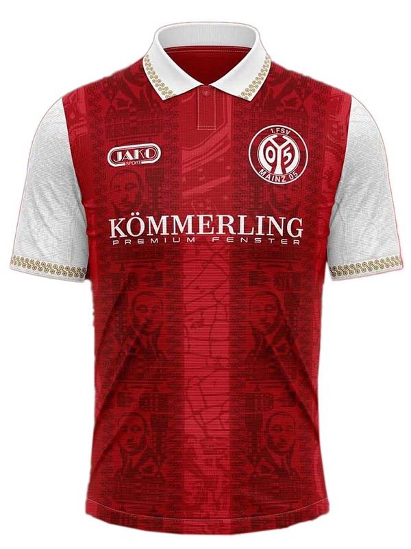 FSV Mainz 05 120 Jahre maglia edizione anniversario uniforme da calcio per adulti kit sportivo rosso da uomo maglia da calcio 2025-2026
