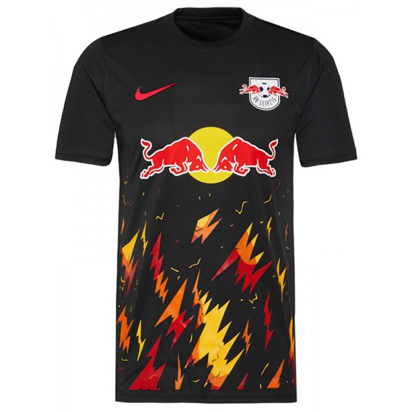 RB Leipzig special jersey on fire soccer uniform men's black sportswear football kit top shirt 2024-2025