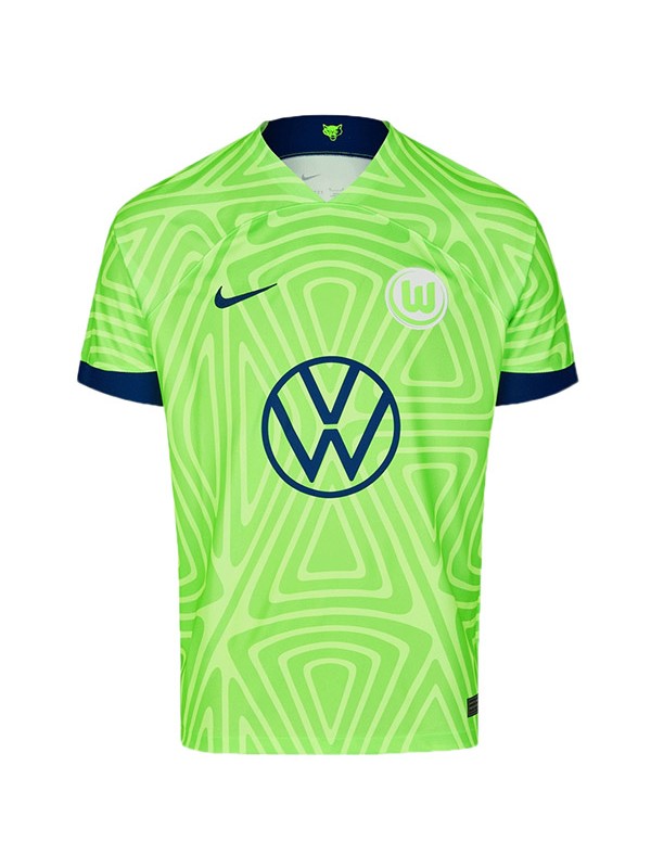 Wolfsburg home jersey soccer uniform men's first sportswear football kit top sports shirt 2022-2023