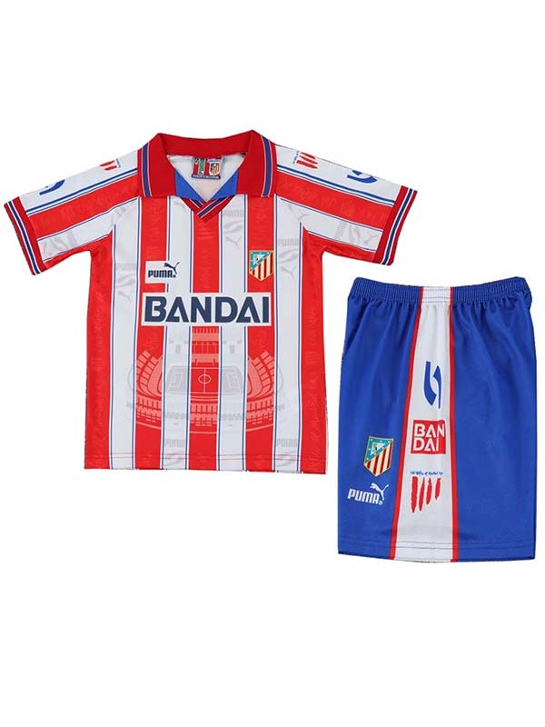 Atlético de Madrid home kids kit childrens retro jersey 1996-1997