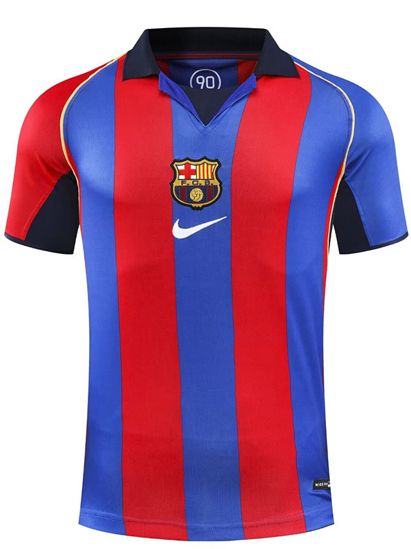 Barcelona home jersey mens retro shirt 2001-2002
