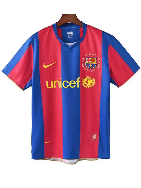 Barcelona home jersey mens retro shirt 2007-2008