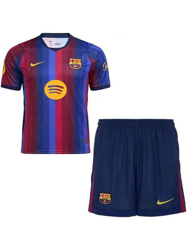 Barcelona home kids kit childrens jersey 2026-2027