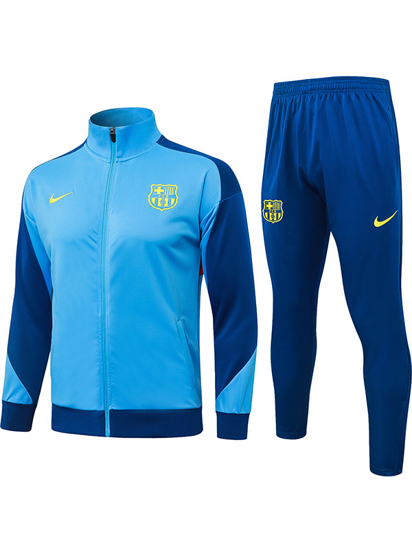 Barcelona jacket mens light blue training tracksuit 2025-2026