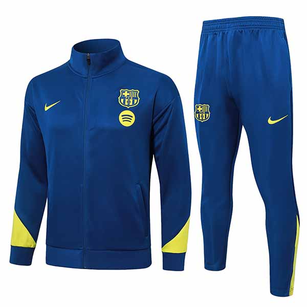 Barcelona jacket mens navy yellow training tracksuit 2025-2026