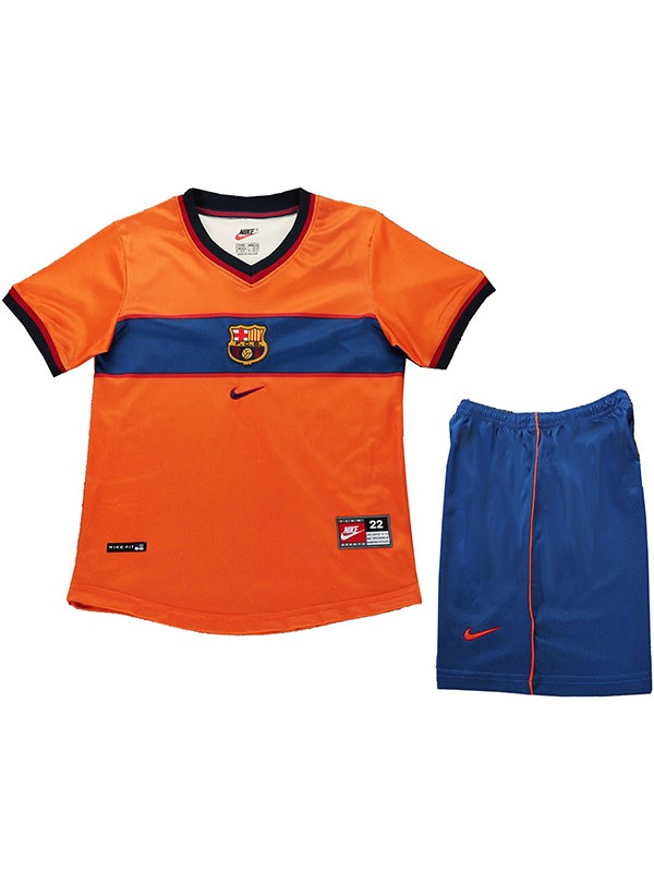 Barcelona third kids kit children retro jersey 1998-1999