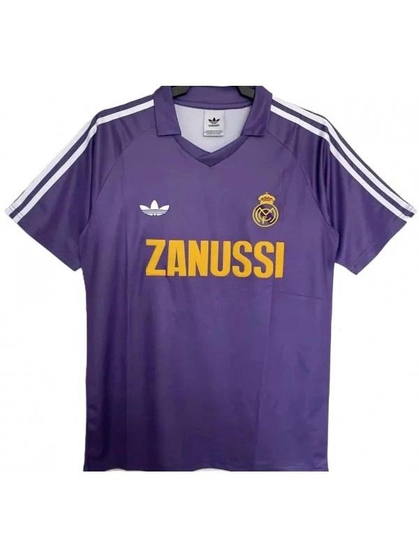 Real madrid away jersey mens retro shirt 1984-1985