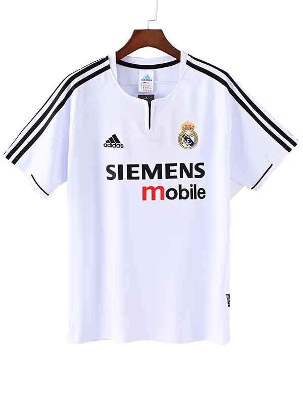 Real madrid home jersey mens retro shirt 2003-2004