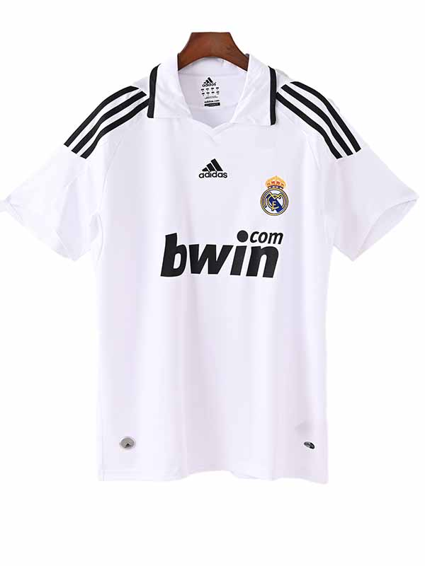 Real madrid home jersey mens retro shirt 2008-2009