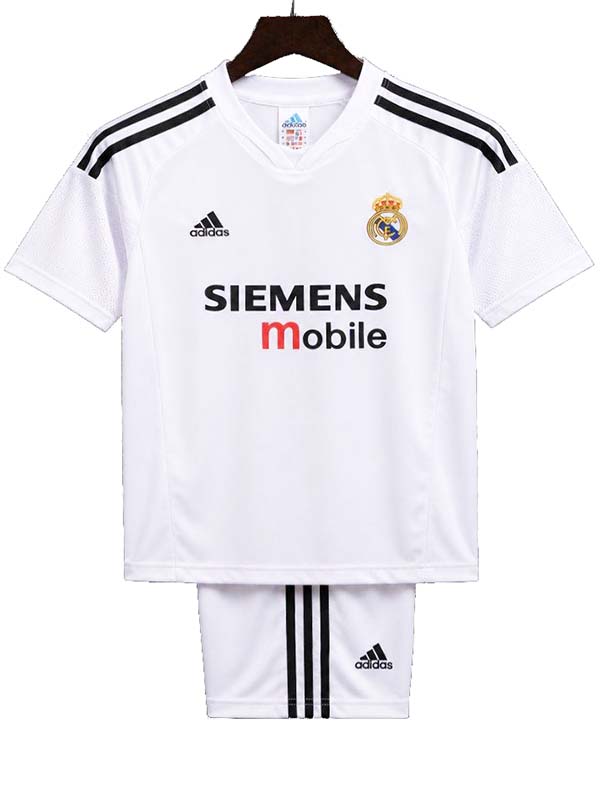Real madrid home kids kit childrens retro jersey 2004-2005
