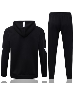 Real madrid hoodie jacket mens all black training tracksuit 2025-2026