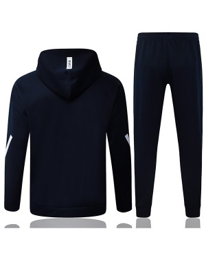Real madrid hoodie jacket mens navy training tracksuit 2025-2026