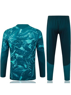 Real madrid tracksuit mens dark green training kit 2026-2027