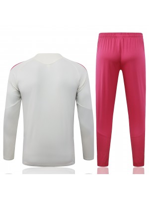 Real Madrid tracksuit mens gray pink training kit 2026-2027