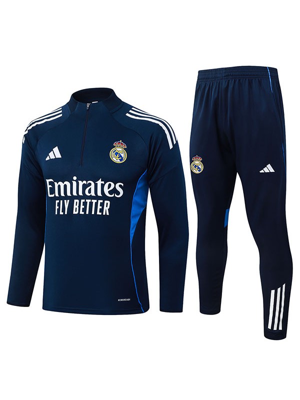 Real madrid tracksuit mens navy training kit 2026-2027