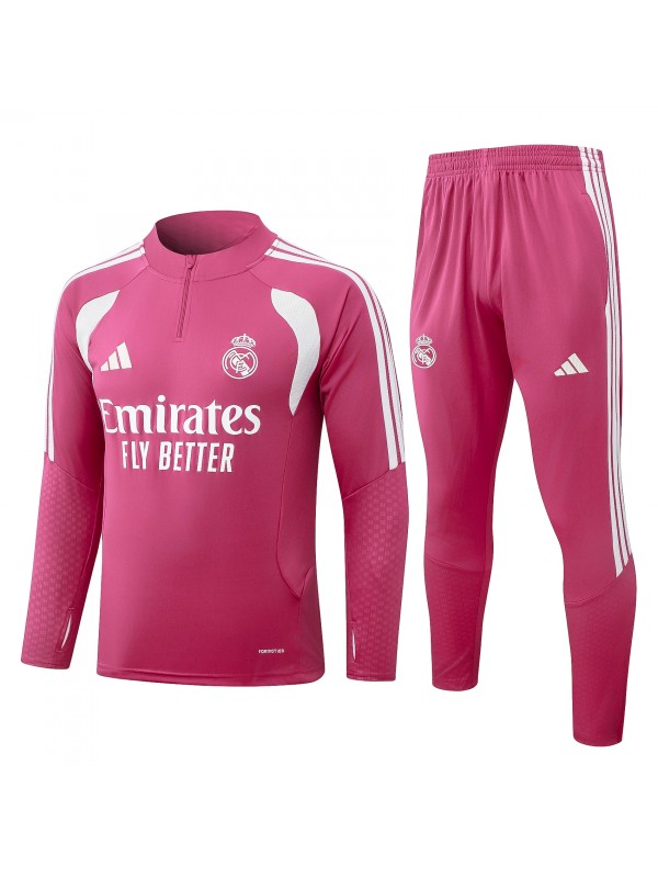 Real Madrid tracksuit mens pink training kit 2026-2027