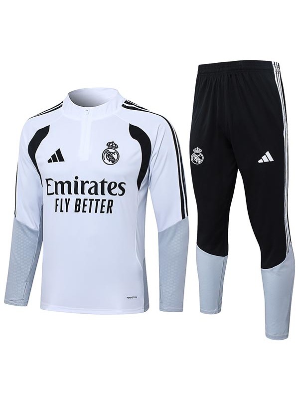 Real madrid tracksuit mens white training kit 2026-2027