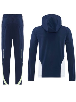 Real madrid windbreaker hoodie mens navy tracksuit 2025-2026