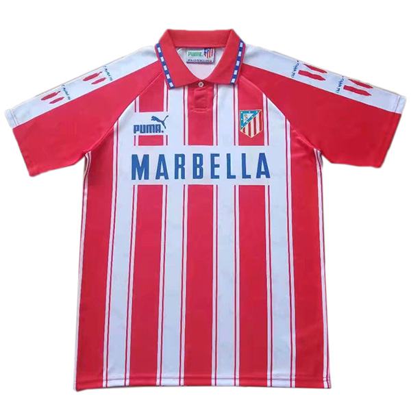 Atlético de Madrid home retro jersey vintage soccer match men's first sportswear football shirt 1994-1995