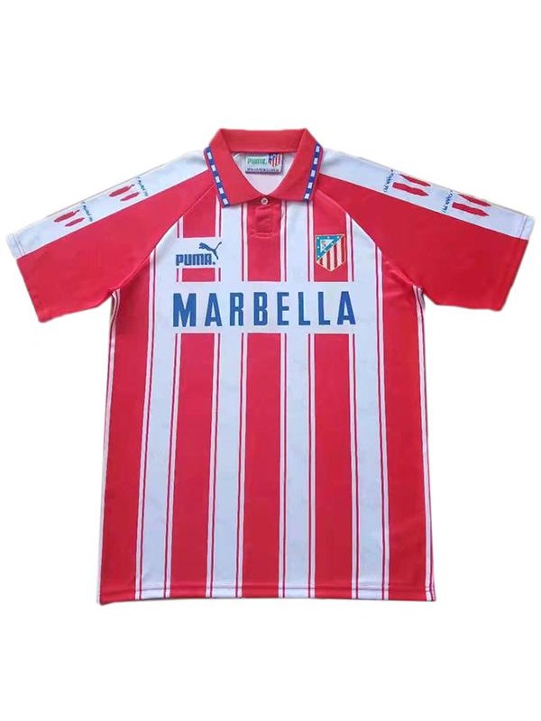 Atlético de Madrid home retro jersey vintage soccer match men's first sportswear football shirt 1994-1995