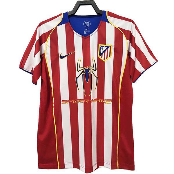 Atletico de Madrid home retro soccer jersey maillot match men's first sportswear football shirt 2004-2005