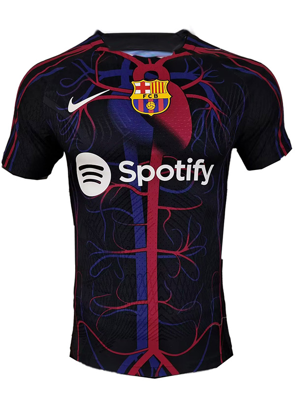 Barcelona 125th anniversary player special jersey soccer uniform men's navy sportswear football kit top shirt 2023-2024