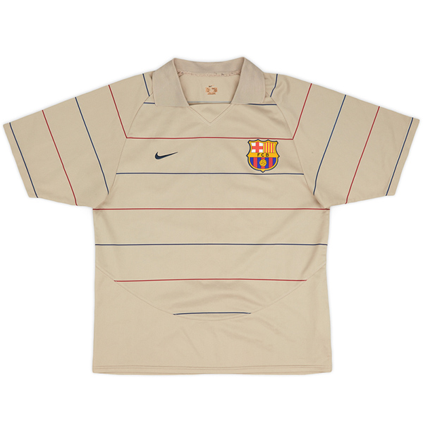 Barcelona away retro jersey soccer uniform men's second sports football kit top shirt 2003-2004