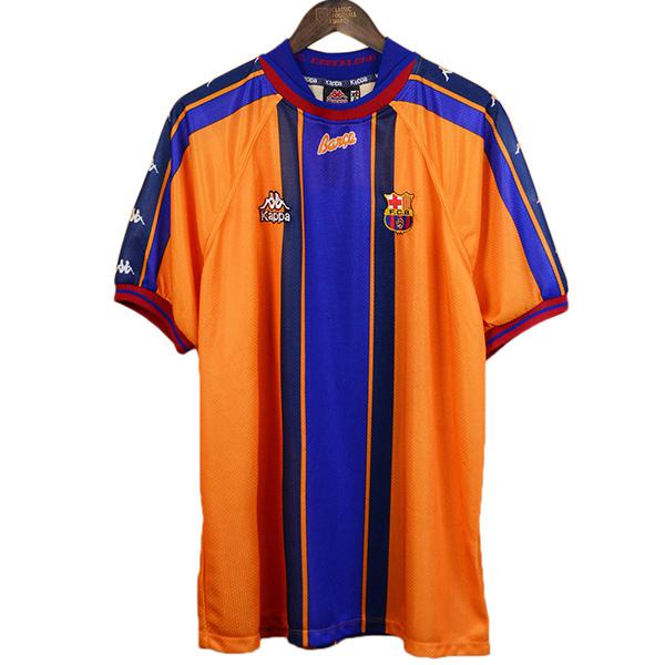 Barcelona away retro soccer jersey maillot match men's second sportswear football shirt 1997