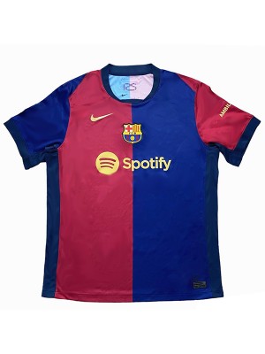 Barcelona home jersey soccer uniform men's first sportswear football kit top shirt 2024-2025