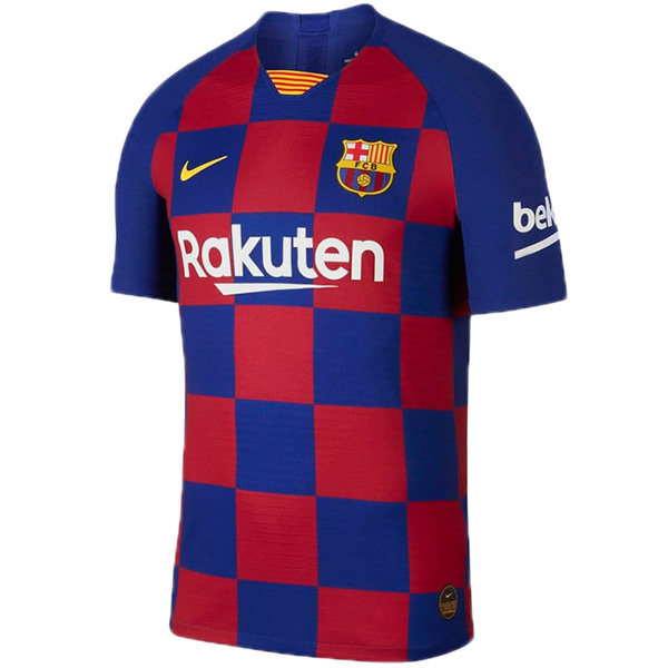 Barcelona home retro jersey soccer uniform men's first football kit sports top shirt 2019-2020