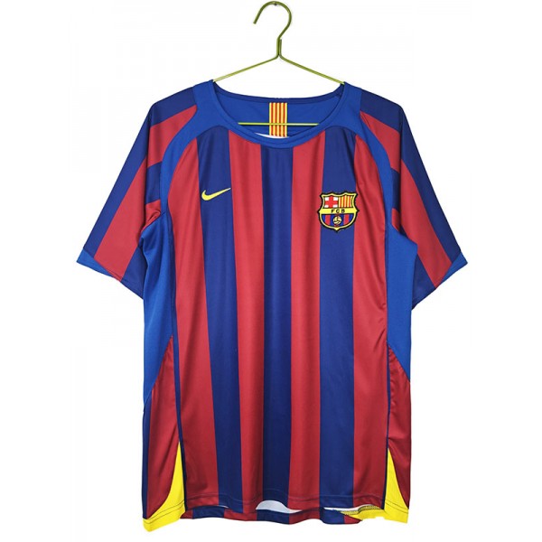 Barcelona Home Retro Soccer Jersey Maillot Match Men's Sportwear Football Shirt 2006 