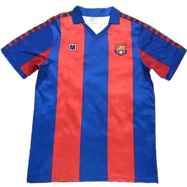 Barcelona home retro soccer jersey maillot match men's first sportwear football shirt 1982-1984