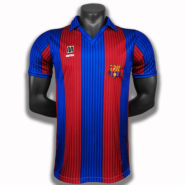 Barcelona home retro soccer jersey maillot match men's first sportwear football shirt 1990-1991