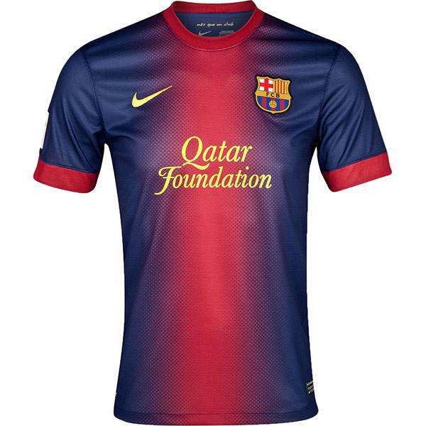 Barcelona home retro vintage soccer jersey maillot match men's first sportswear football shirt 2012-2013