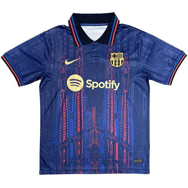 Barcelona maglia da giocatore in edizione speciale divisa da calcio kit da calcio da uomo top sport camicia rossa blu scuro 2025-2026