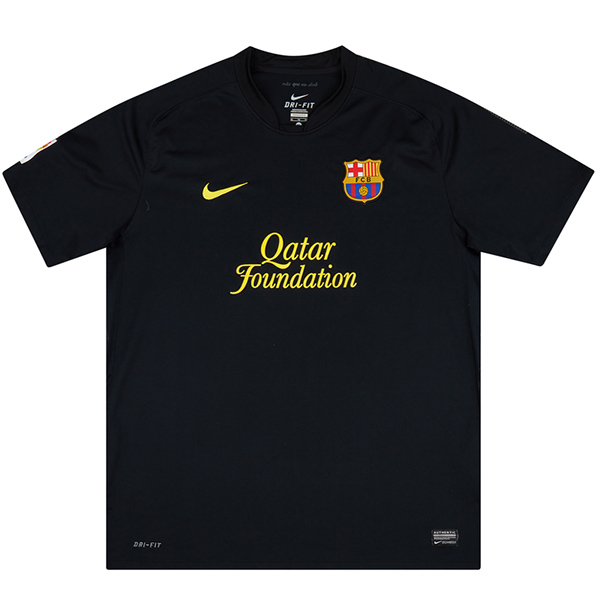 Barcelona third retro jersey soccer uniform men's 3rd football kit sports top shirt 2011-2012