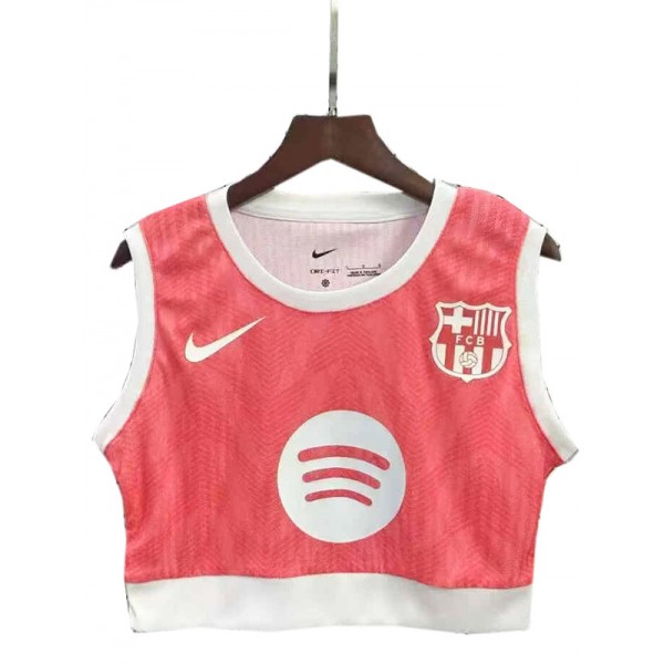 Barcelona maglia da calcio da donna da yoga da casa uniforme rosa da donna abbigliamento sportivo da calcio da ragazza top corto 2025-2026