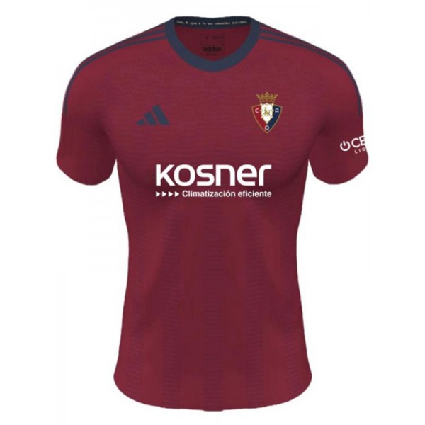 Osasuna home jersey soccer uniform men's first football kit sports top shirt 2023-2024