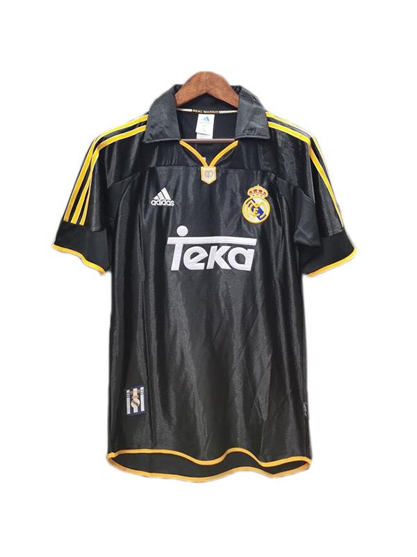 Real madrid away retro soccer jersey maillot match men's sportwear football shirt 1998-1999