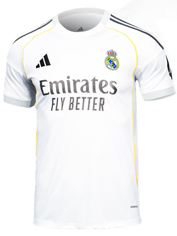 Real madrid maglia da calcio uniforme da calcio da uomo prima maglia da calcio top maglietta sportiva 2025-2026