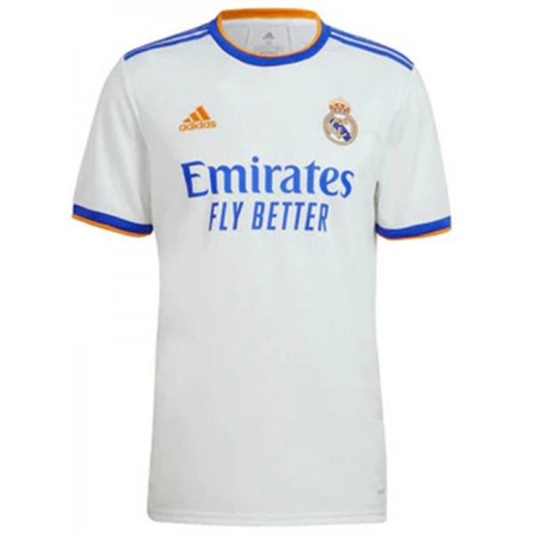 Real madrid home retro jersey soccer uniform men's first sportswear football kit tops sports shirt 2021-2022